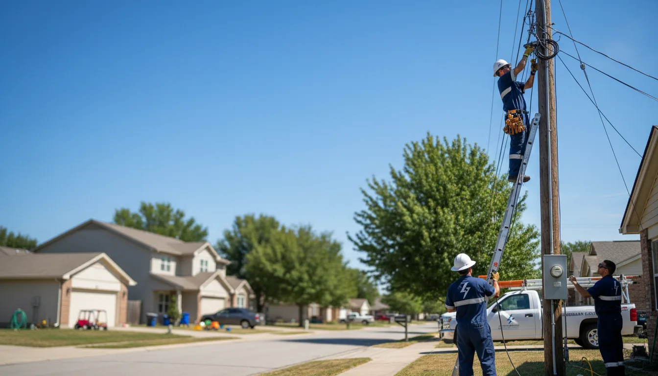 Residential electrician providing installation services in Bakers Mills, NY